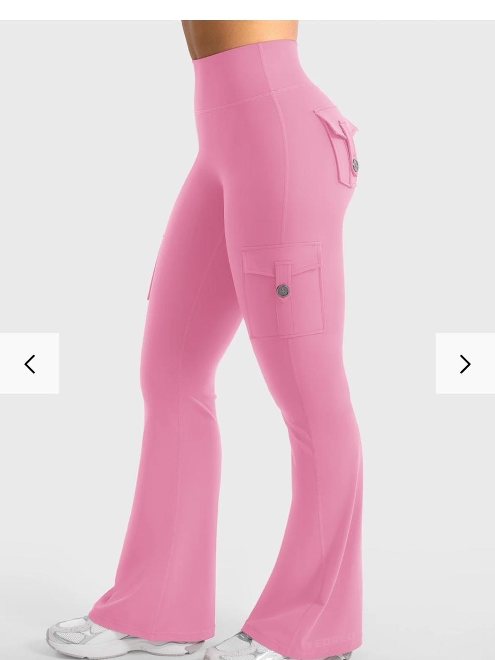 NWOT Yeoreo Hedda 32" CoreFlex Flared Leggings- Pink - Picture 2 of 7